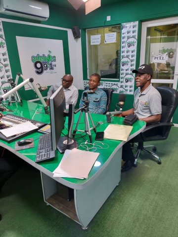 community forum on the 2019 gheiti report at adehye fm kumasi- ashanti region